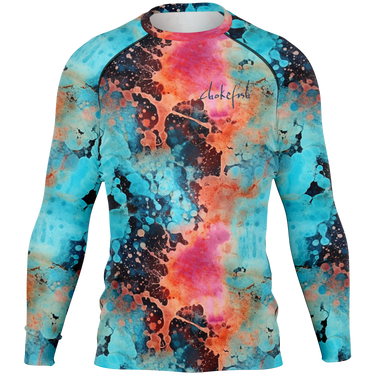 Chokefish™ Long Sleeve Rashguard Acid-Wash Men's Shirt-005